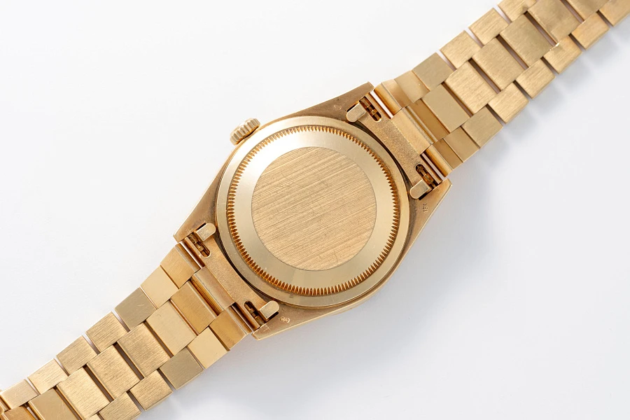 Diamonds and Rubies String Dial Day-Date Ref. 18378 in 18k Yellow Gold