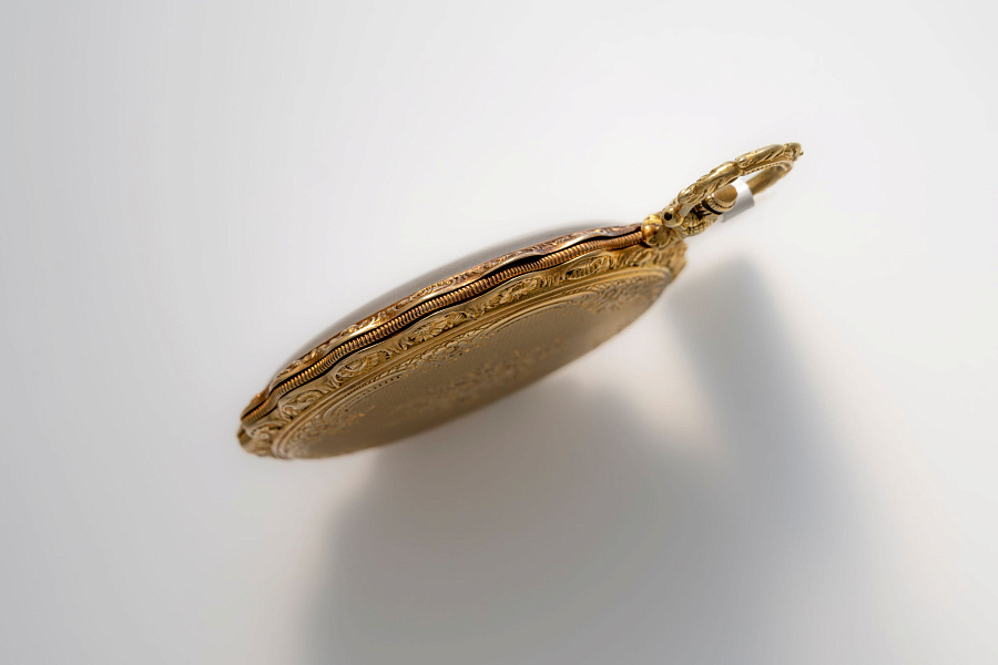 Ornate Pocket Watch in 18k Yellow Gold