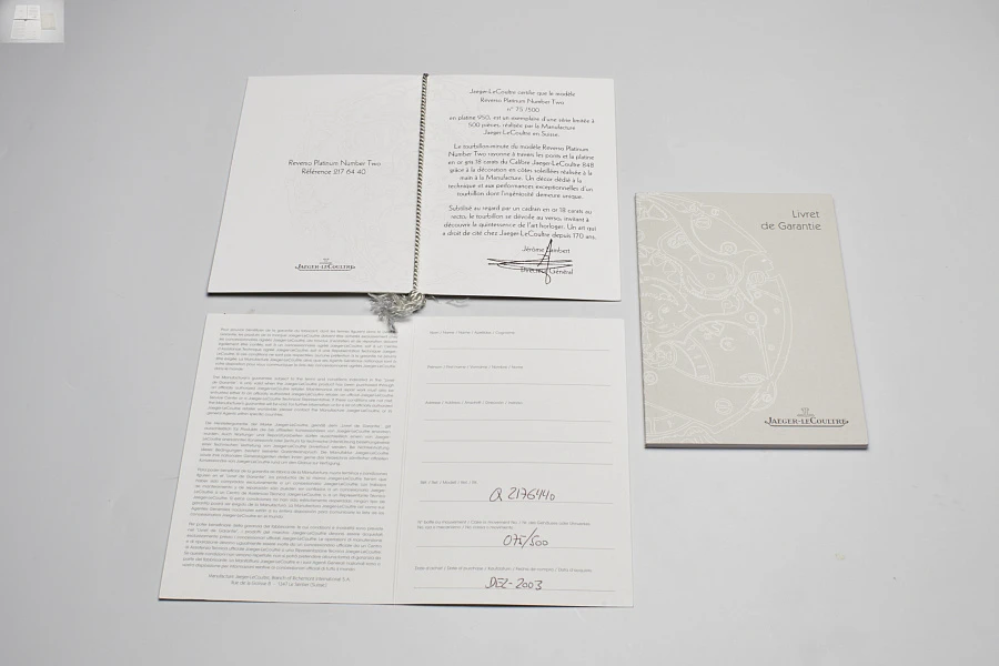 Jaeger Le-Coultre Reverso Number Two Tourbillon