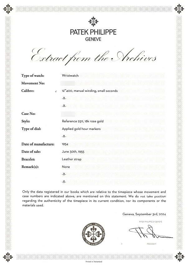 Calatrava Ref. 2511 in 18k Rose Gold