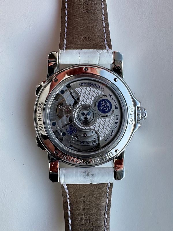 Dual Time Manufacture Ladies in Stainless steel with Diamonds