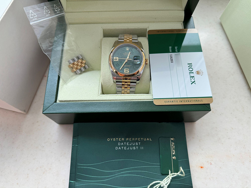 Datejust 36 Green Floral Dial