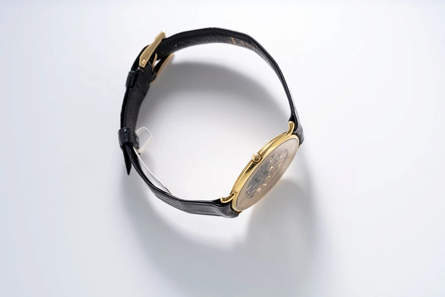 Ultra Thin Skeleton Dress Watch in 18k Yellow Gold
