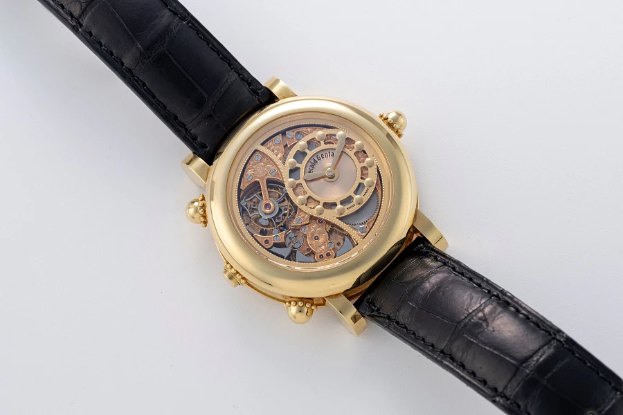 Piece Unique Tourbillon with Grande and Petite Sonnerie Ref. GS1.X.20 in 18k Yellow Gold