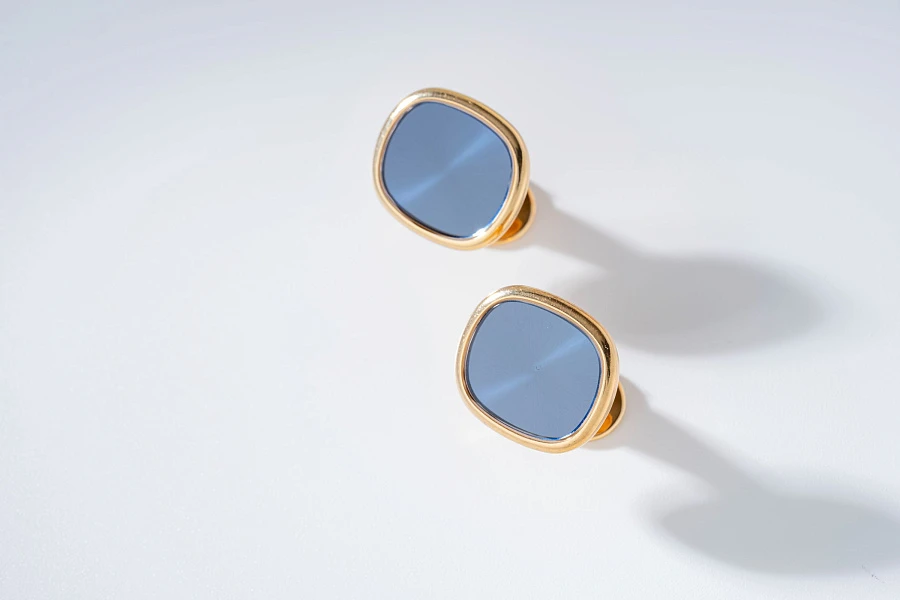 Ellipse Cufflinks in 18k Yellow Gold