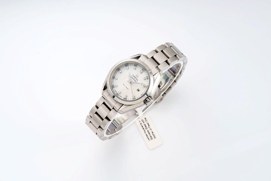 Ladies Aquaterra in Stainless Steel with Mother of Pearl Dial