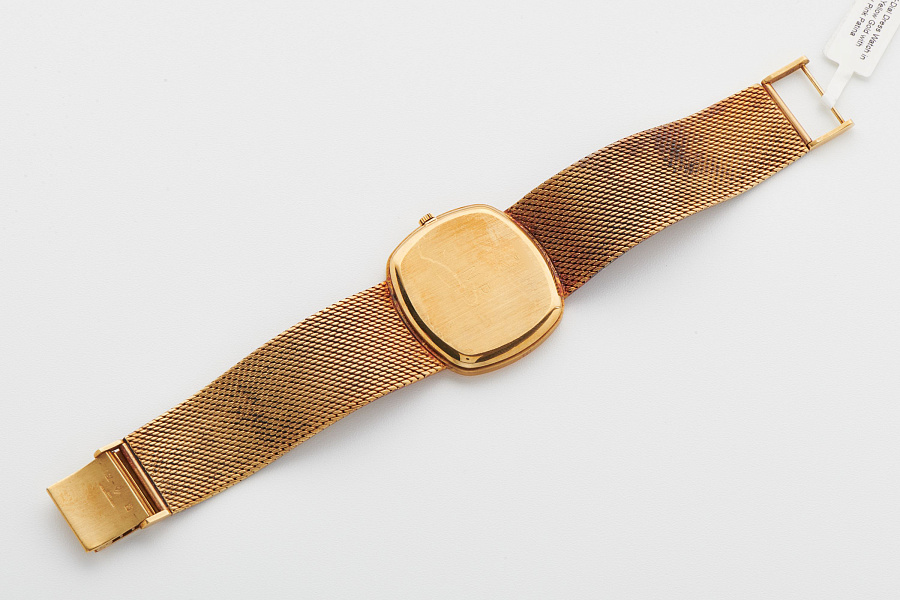 TV-Dial Dress Watch Ref. 99 in 18k Yellow Gold with Heavy Pink Patina