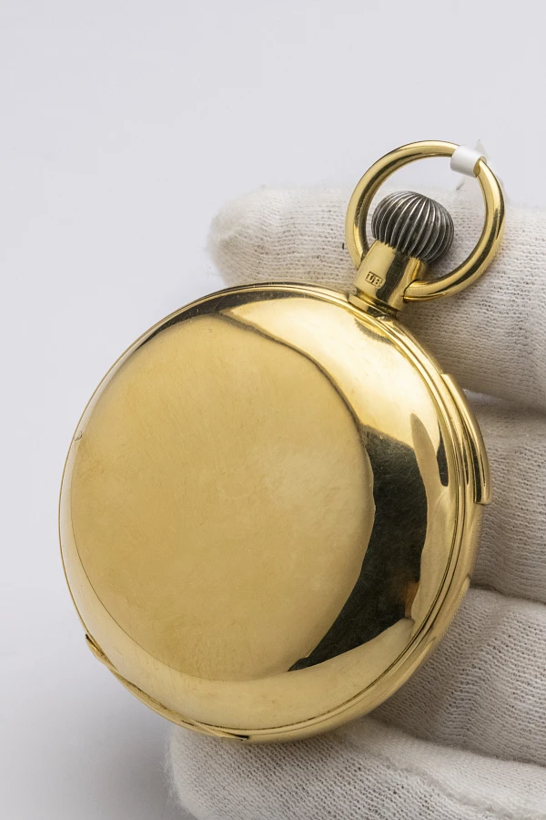 Savonette pocket watch with 1/4-repeater and full calendar