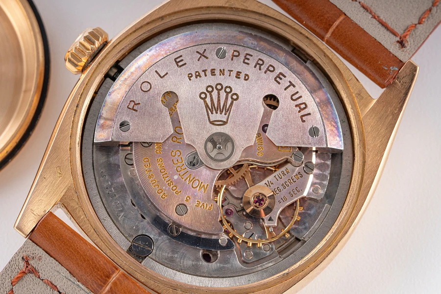 Black Dial Datejust Ref. 6605 in 18k Rose Gold