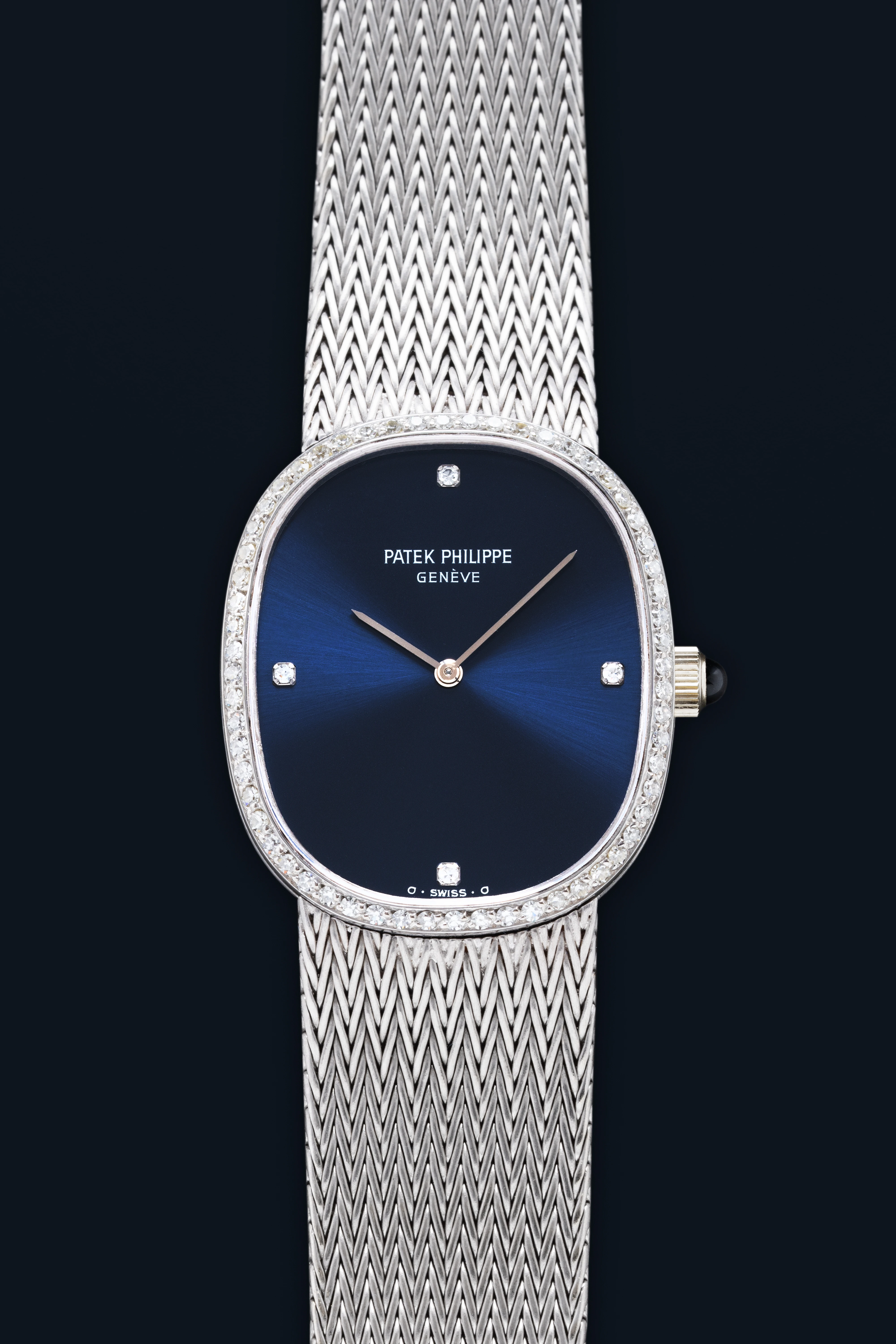 Ellipse Ref. 3849 in 18k White Gold with Diamonds