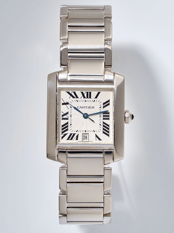 Tank Française de Cartier White Gold