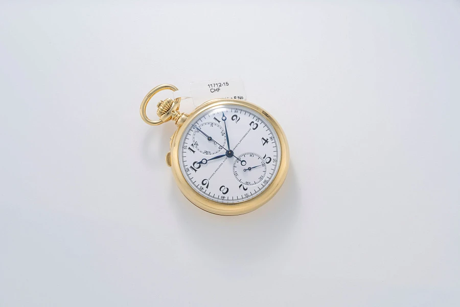 Split-Seconds Chronograph Pocket Watch in 18k Yellow Gold