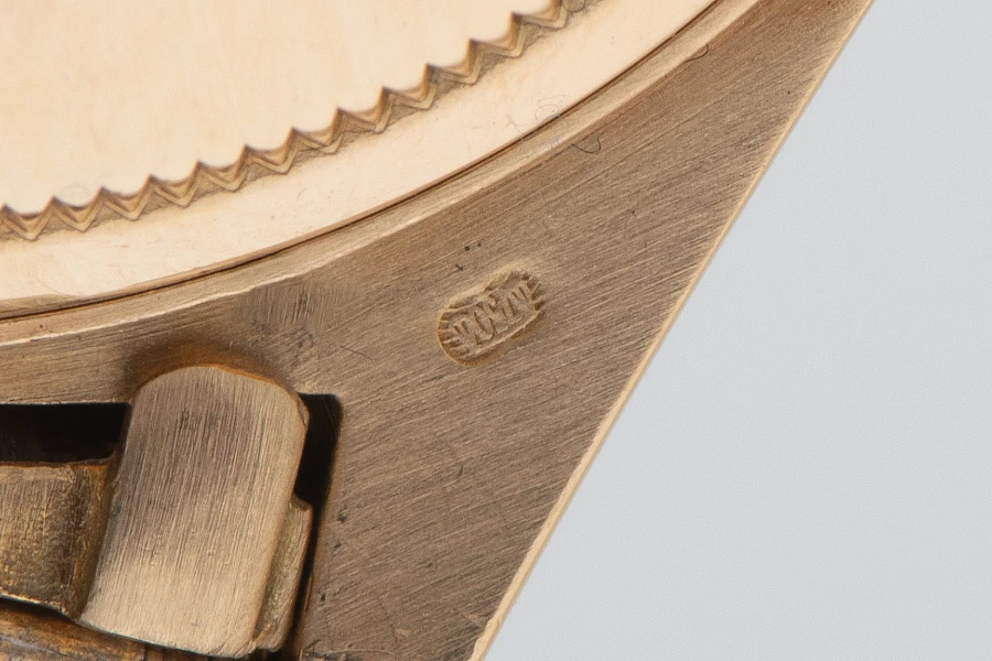 Day-Date Ref. 18038 with 'Ruby String Dial' in 18k Yellow Gold