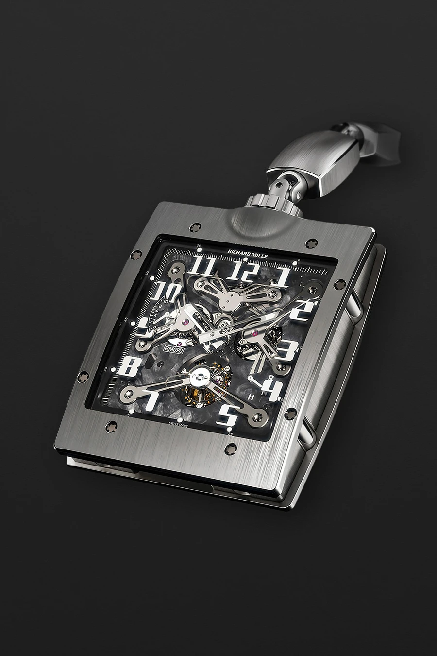 RM 020 Manual Winding Tourbillon Pocket Watch