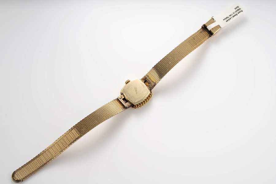 Rope Bezel Ladies Watch in 14k Yellow Gold