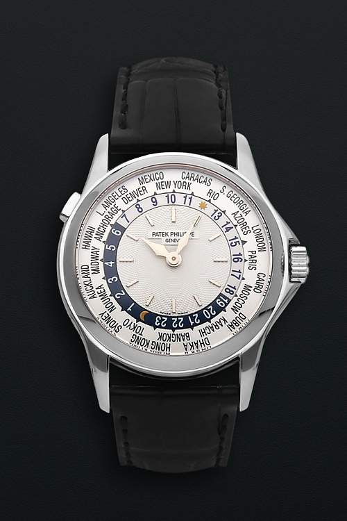 World Time 5110 White Gold