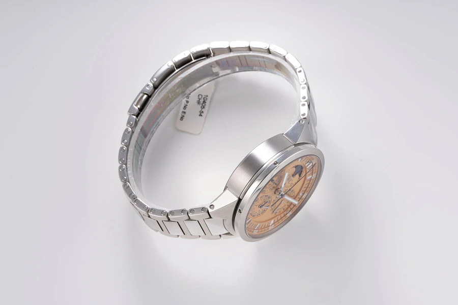 Perpetual Calendar Chronograph with Salmon Dial Ref. IW3756 in Stainless Steel