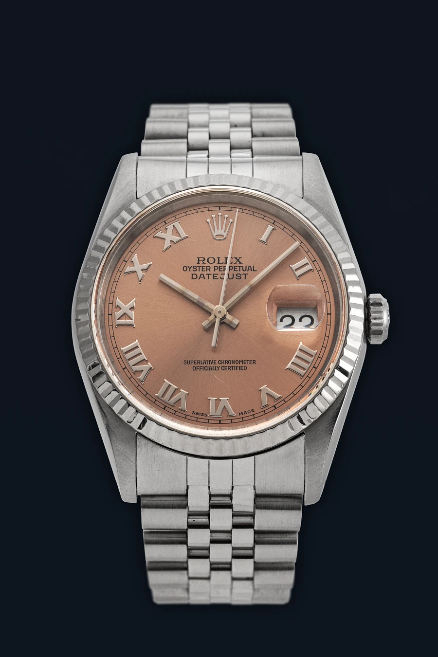 Datejust Salmon Dial Ref. 16234 in Stainless Steel