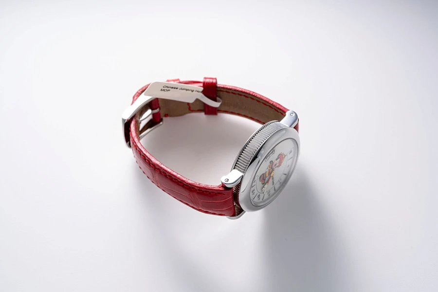 Retro Fantasy Ref. M10 Chinese Jumping Hour with Mother of Pearl Dial in Stainless Steel