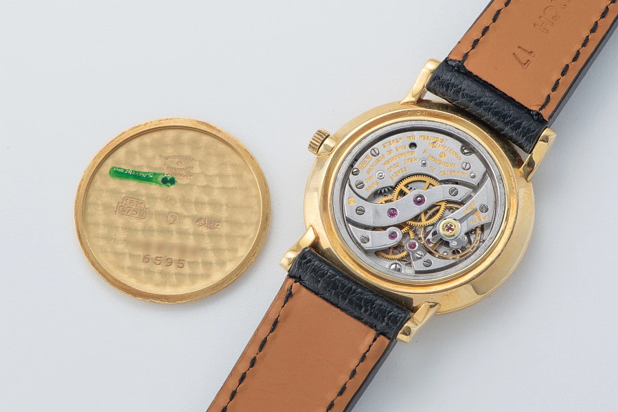 Stepped Bezel Dress Watch Ref. 6595 in 18k Yellow Gold