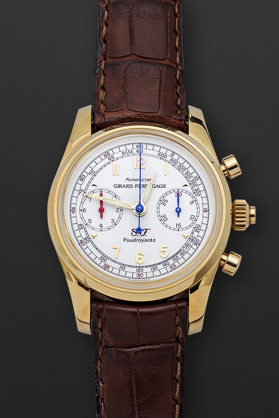 Pour Ferrari SF Chronographe a Rattrapante “Foudroyante” Limited Edition 250 White Dial