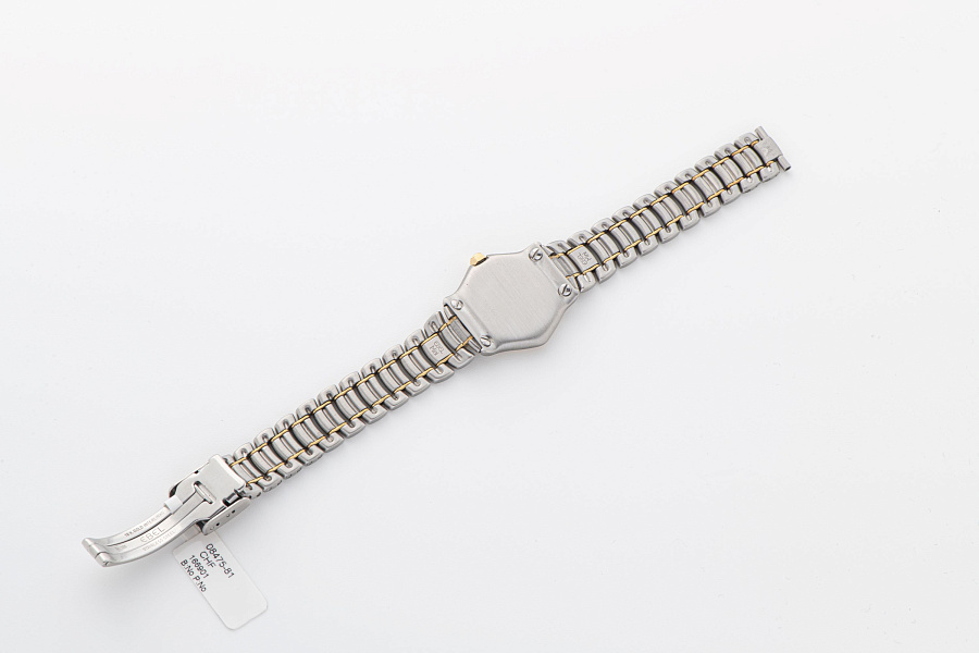 1911 Mini Quartz Ref. 166901 in Stainless Steel and 18k Yellow Gold