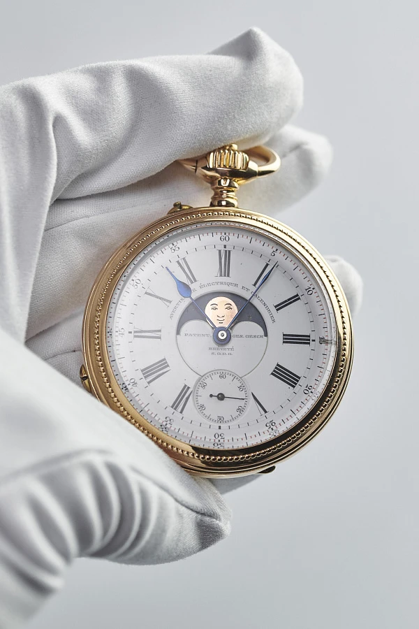 Lépine pocket watch with full calendar