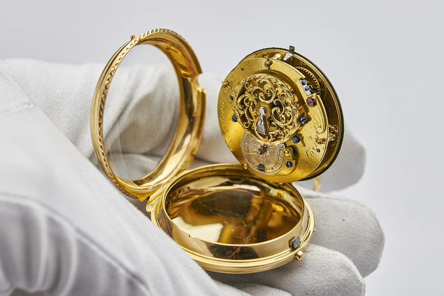 Poitevin Enamel Verge Pocket Watch