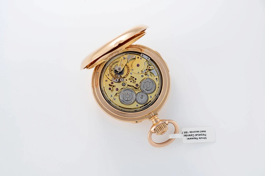 Minute Repeater Perpetual Calendar with Dead-Beat Seconds in 18k Rose Gold