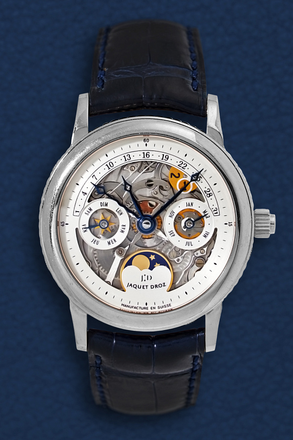 Skeleton Automatic Perpetual Calendar Retrograde Date Moon Phase Limited Edition