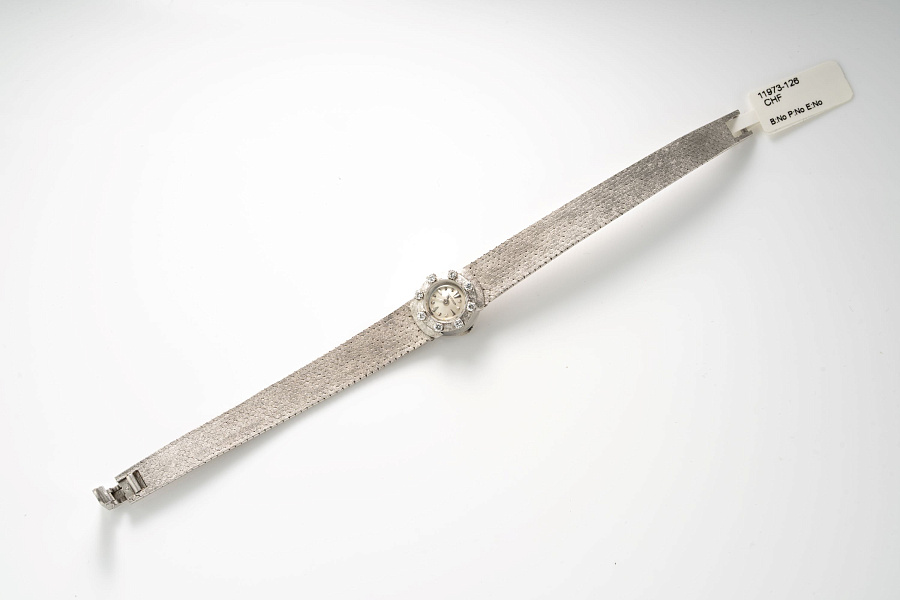 Miniature Jewelry Watch in 18k White Gold