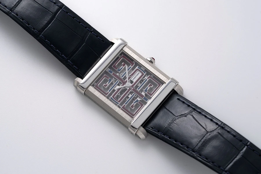 Collection Privée Tank Chinoise Skeleton Ref. CRWHTA0015 in Platinum