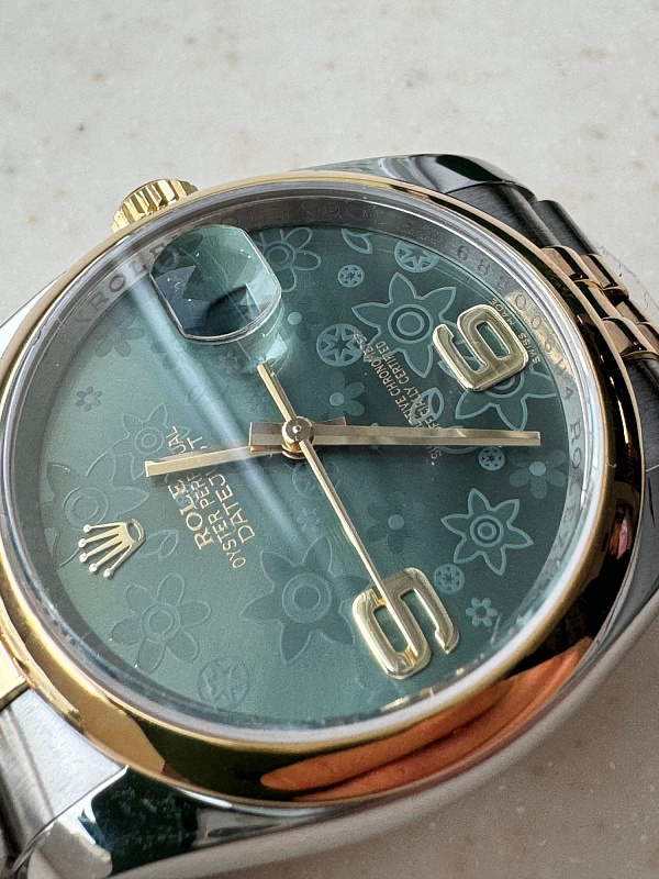 Datejust 36 Green Floral Dial