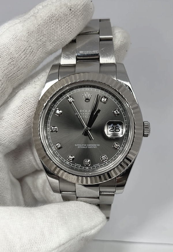 Datejust II 116334 White Rolesor ‘Monochrome’