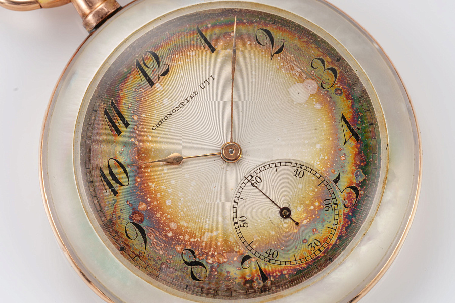 Pocket Watch in Mother of Pearl Case