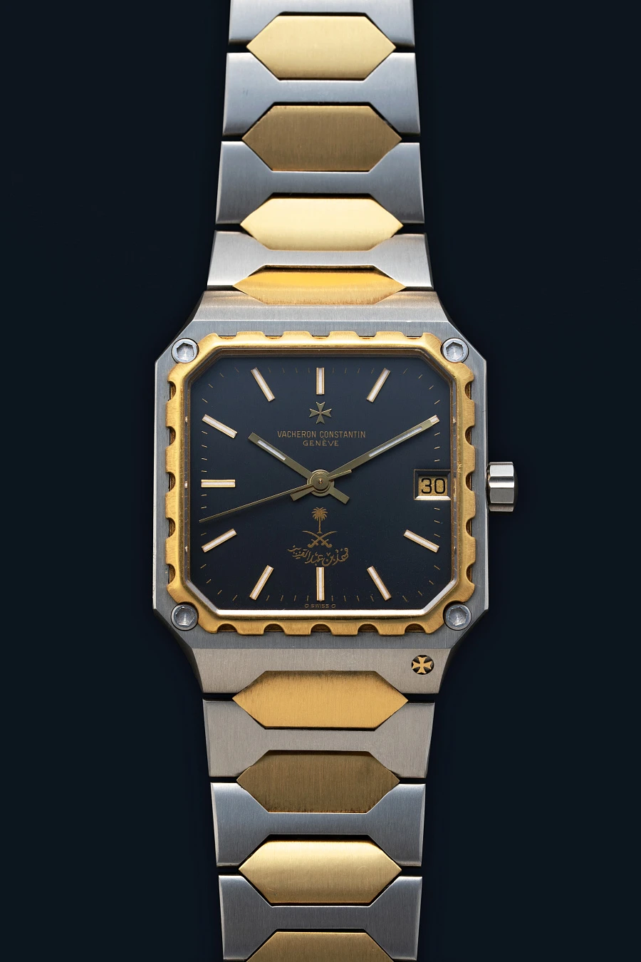 222 Square 'Saudi Dial' Ref. 46004 in Stainless Steel and 18k Yellow Gold