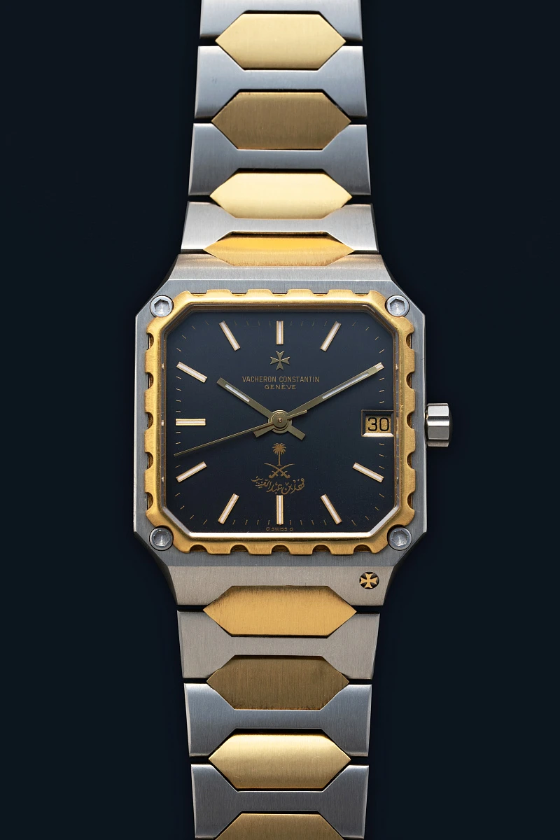 222 Square 'Saudi Dial' Ref. 46004 in Stainless Steel and 18k Yellow Gold