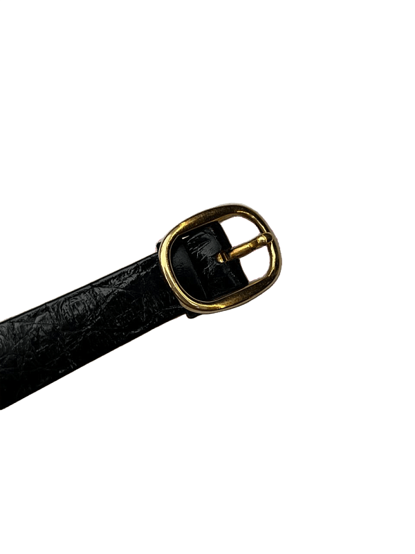 Golden Ellipse Oval 4225 in 18k Yellow Gold with Onyx Dial
