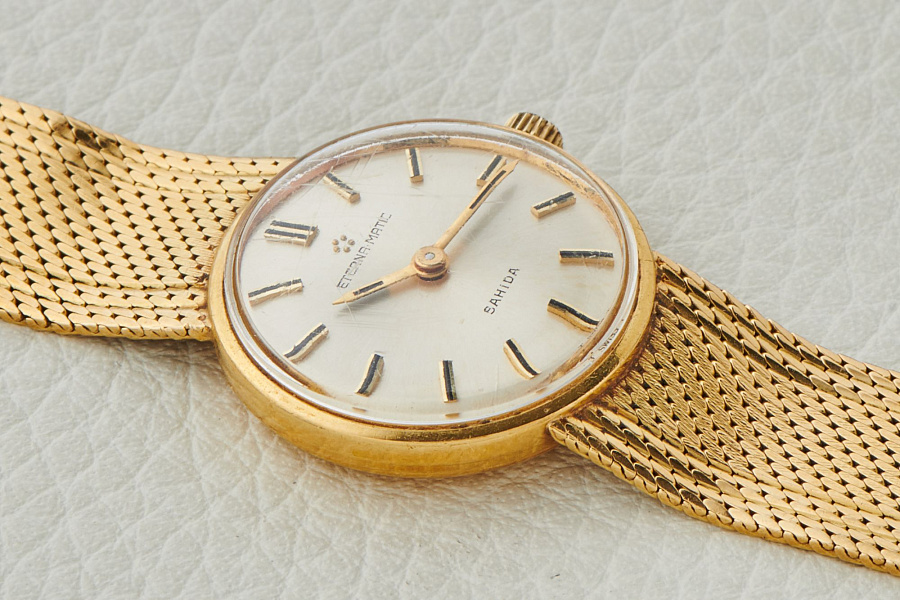 Eterna-Matic Sahida Ladies Dress Watch in 18k Yellow Gold