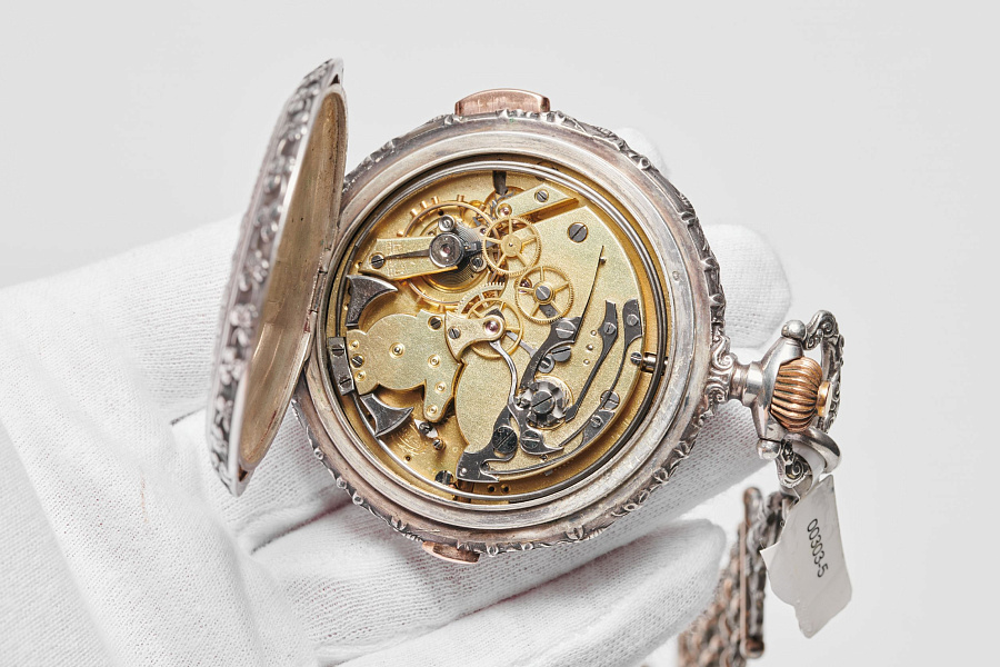Hunter Case Pocket Watch 1/4 Repeater Chronograph