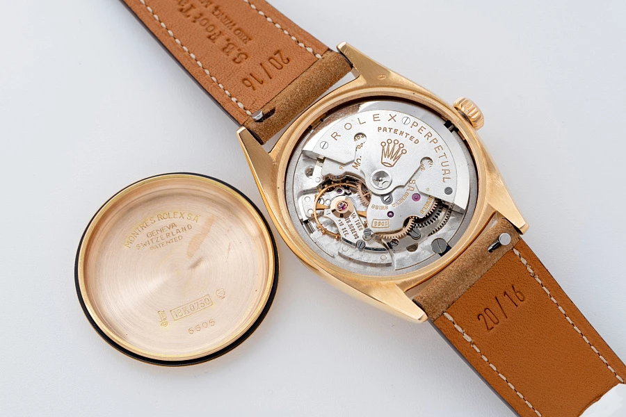 Datejust Ref. 6605 in 18k Rose Gold