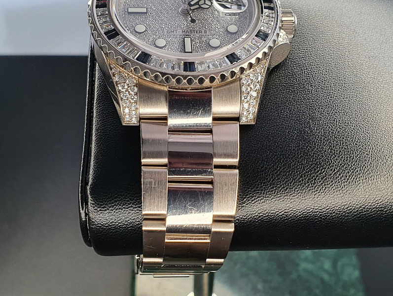 GMT-Master II White Gold Sapphires and Diamonds
