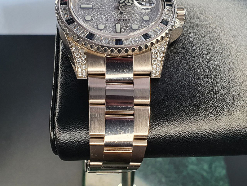 GMT-Master II White Gold Sapphires and Diamonds