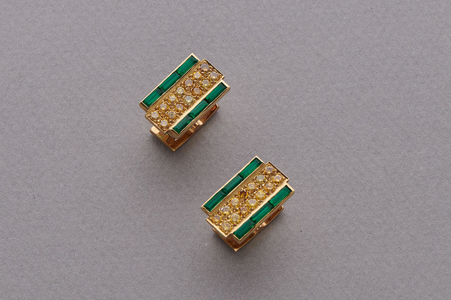 Fancy Yellow Diamonds & Emeralds