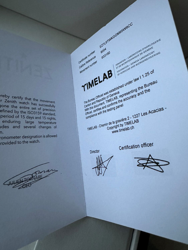 Defy Extreme Titanium 1/100th of a second chronograph