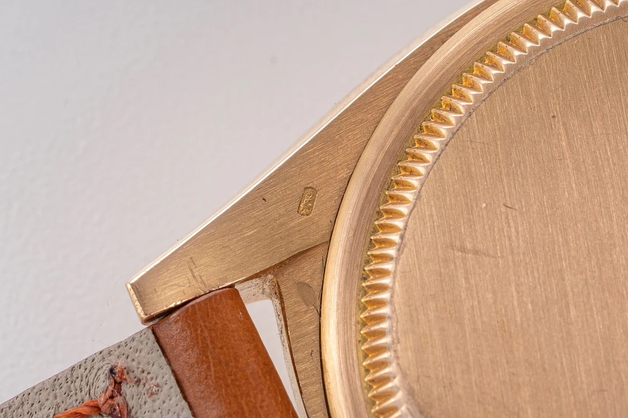 Black Dial Datejust Ref. 6605 in 18k Rose Gold