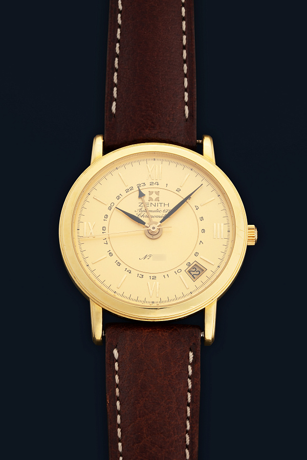 Elite GMT Ref. 30.0011.672 in 18k Yellow Gold