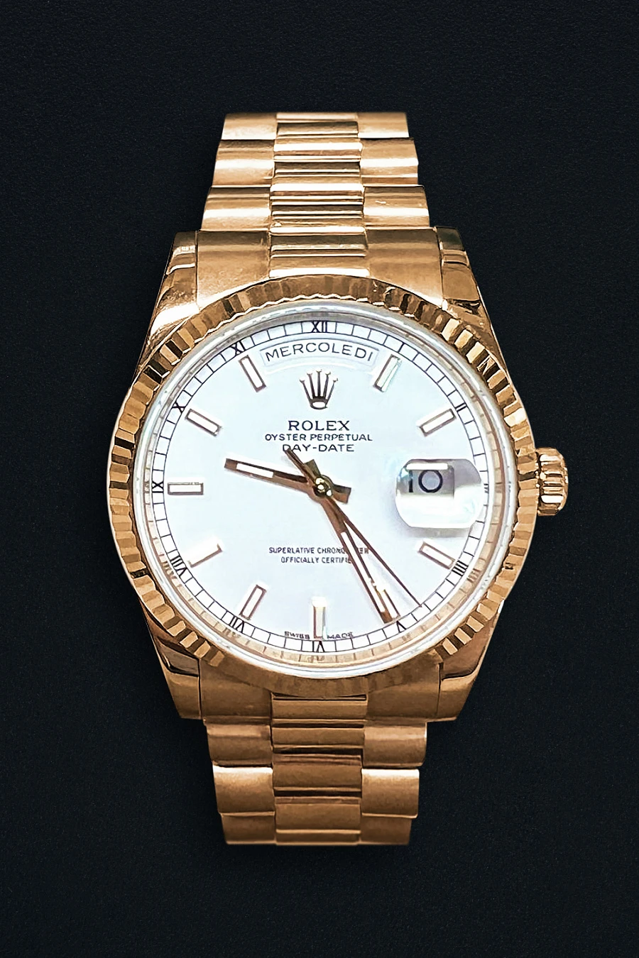 Day-Date 36 Yellow Gold Fluted / President / Ivory Dial