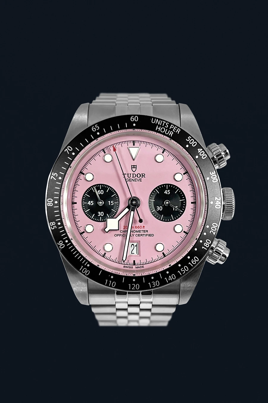 Heritage Black Bay Chronograph Inter Miami Pink 79360