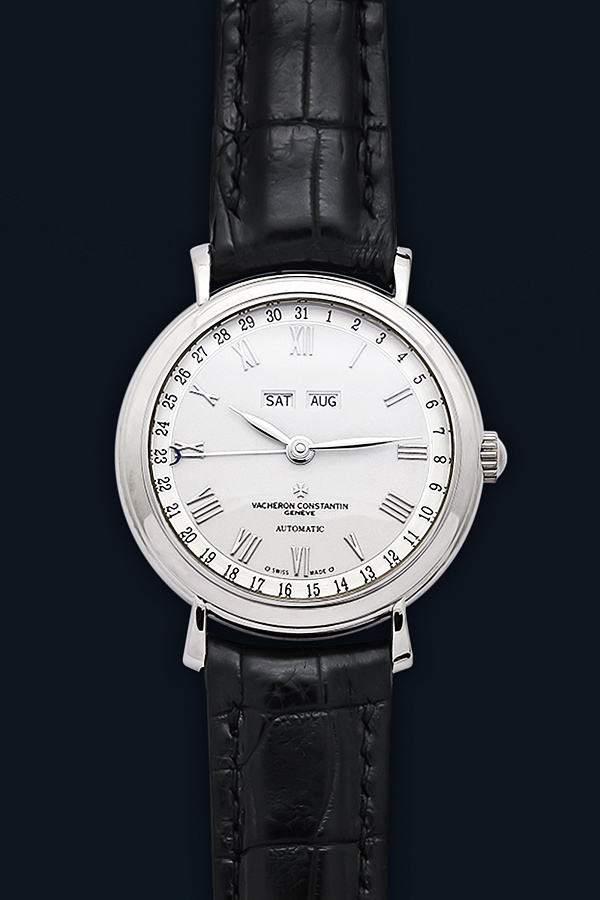 Triple Calendar 47051 White Gold